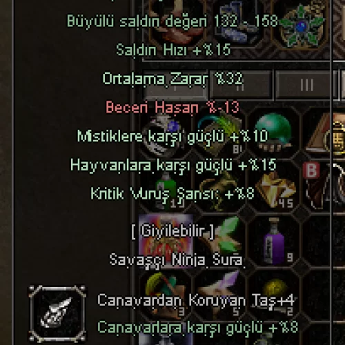  beleş 62 lvl bedensel